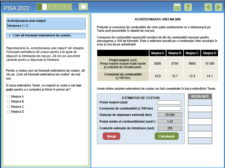 model evaluare pisa la matematica