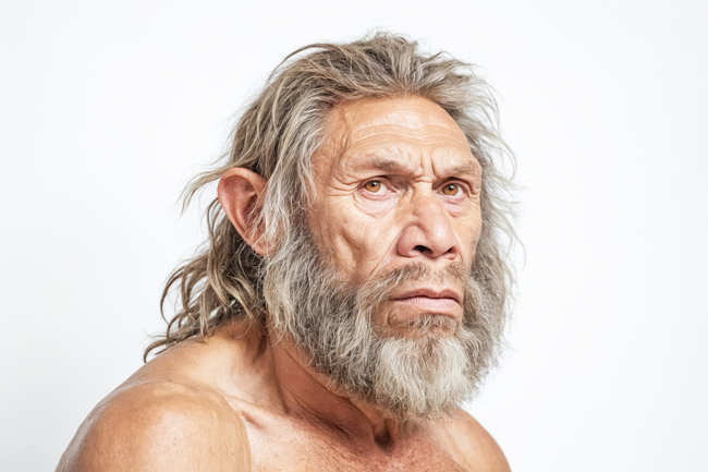 imagine 3d cu un stramos al oamenilor - homo erectus