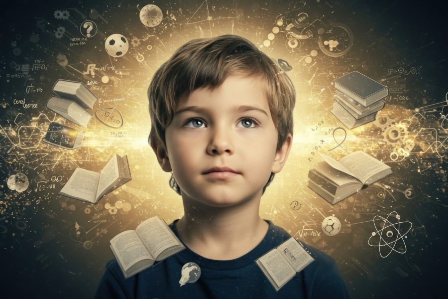 copil inconjurat de carti