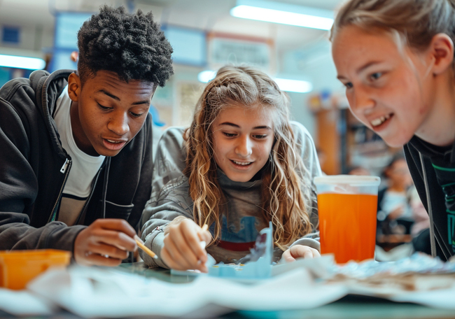 Adolescenti care fac experimente