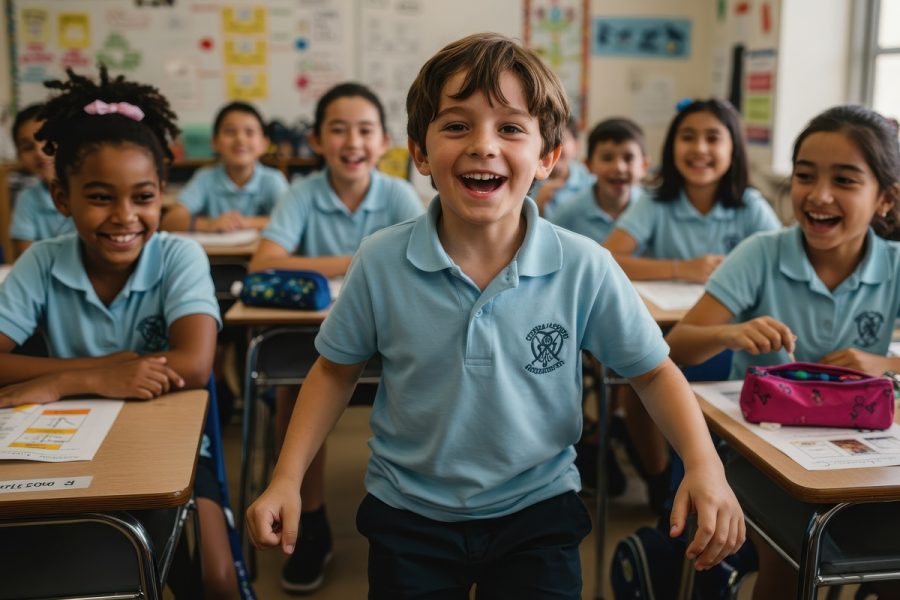 Copii in clasa la scoala